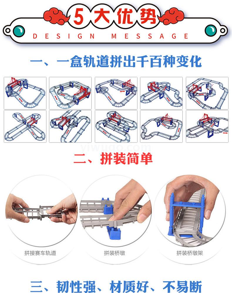 Cross-border e-commerce tik Yin toy rail car electric high-speed track small train car diy educational children Cross-border e-commerce tik Yin toy rail car electric high-speed track small train car diy educational children