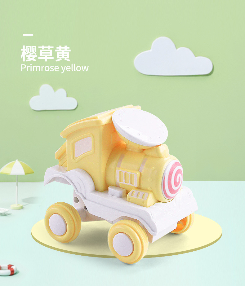 One Piece Dropshipping Best-Seller on Douyin Press Stunt Tilting Small Train Children's Rolling Locomotive Boys and Girls Toy Car