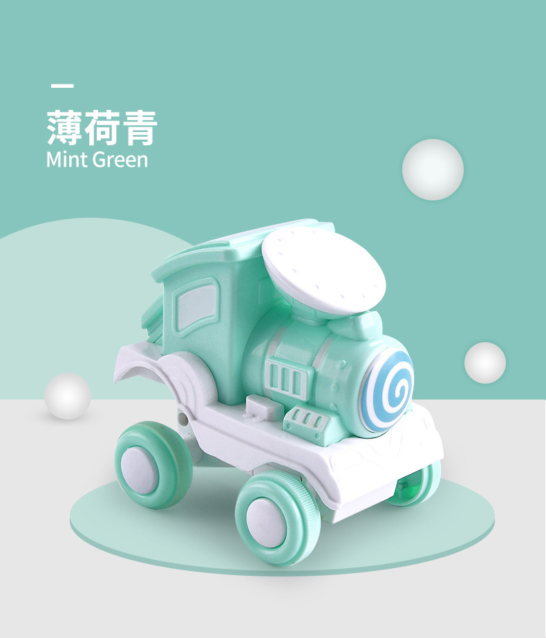 One Piece Dropshipping Best-Seller on Douyin Press Stunt Tilting Small Train Children's Rolling Locomotive Boys and Girls Toy Car