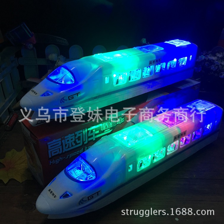 CRH Harmony EMU Universal High-Speed Train Ribbon Lights Music Electric Locomotive Subway Model Toy Wholesale CRH Harmony EMU Universal High-Speed Train Ribbon Lights Music Electric Locomotive Subway Model Toy Wholesale