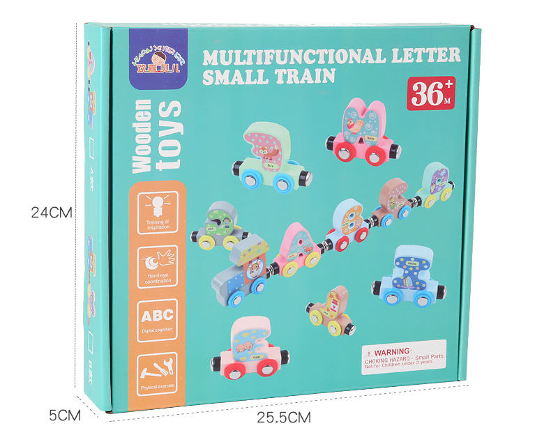 Amazon Magnetic English Letters and Numbers Small Train Children's Early Childhood Education Toy Wooden Trolley Amazon Magnetic English Letters and Numbers Small Train Children's Early Childhood Education Toy Wooden Trolley
