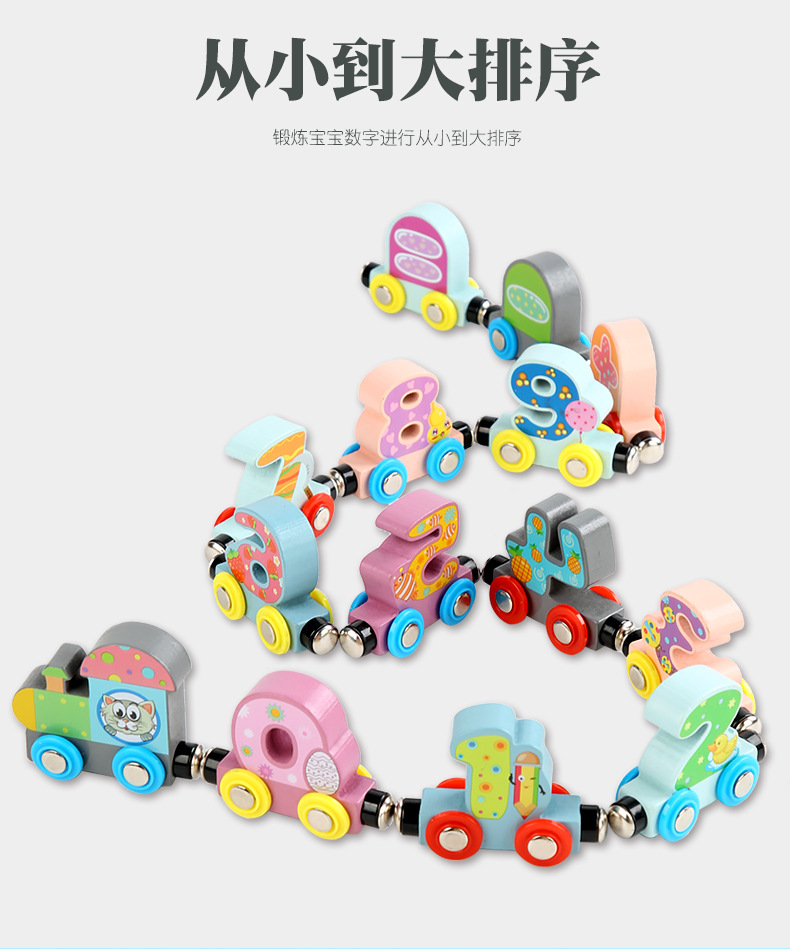 Amazon Magnetic English Letters and Numbers Small Train Children's Early Childhood Education Toy Wooden Trolley Amazon Magnetic English Letters and Numbers Small Train Children's Early Childhood Education Toy Wooden Trolley