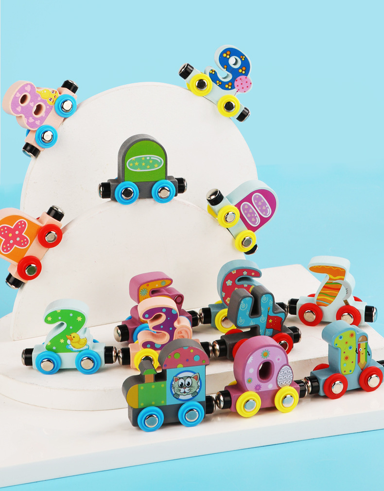Amazon Magnetic English Letters and Numbers Small Train Children's Early Childhood Education Toy Wooden Trolley Amazon Magnetic English Letters and Numbers Small Train Children's Early Childhood Education Toy Wooden Trolley