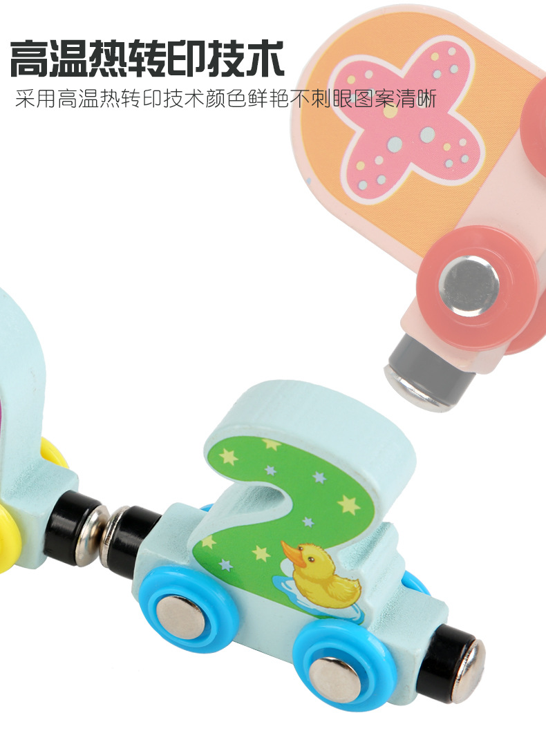 Amazon Magnetic English Letters and Numbers Small Train Children's Early Childhood Education Toy Wooden Trolley Amazon Magnetic English Letters and Numbers Small Train Children's Early Childhood Education Toy Wooden Trolley