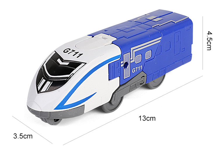 Children's Toy 3-in-1 Combination Deformation Car Train High-Speed Diamond Robot Puzzle Model Stall Boy