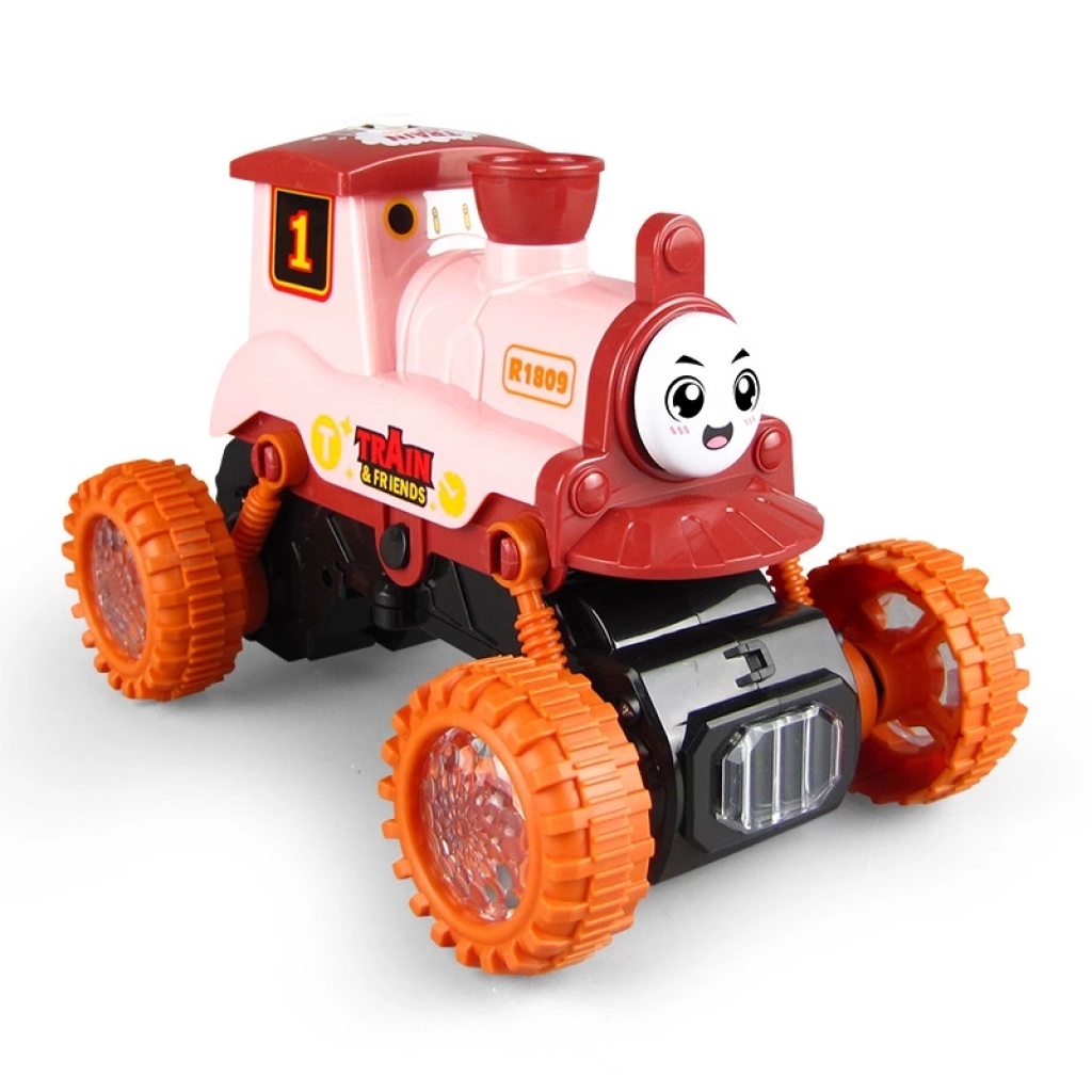 Electric Stunt Rotating Steam Train Model Toy Light Concert Smoke Spray Toy Car Wholesale Hot Sale Electric Stunt Rotating Steam Train Model Toy Light Concert Smoke Spray Toy Car Wholesale Hot Sale