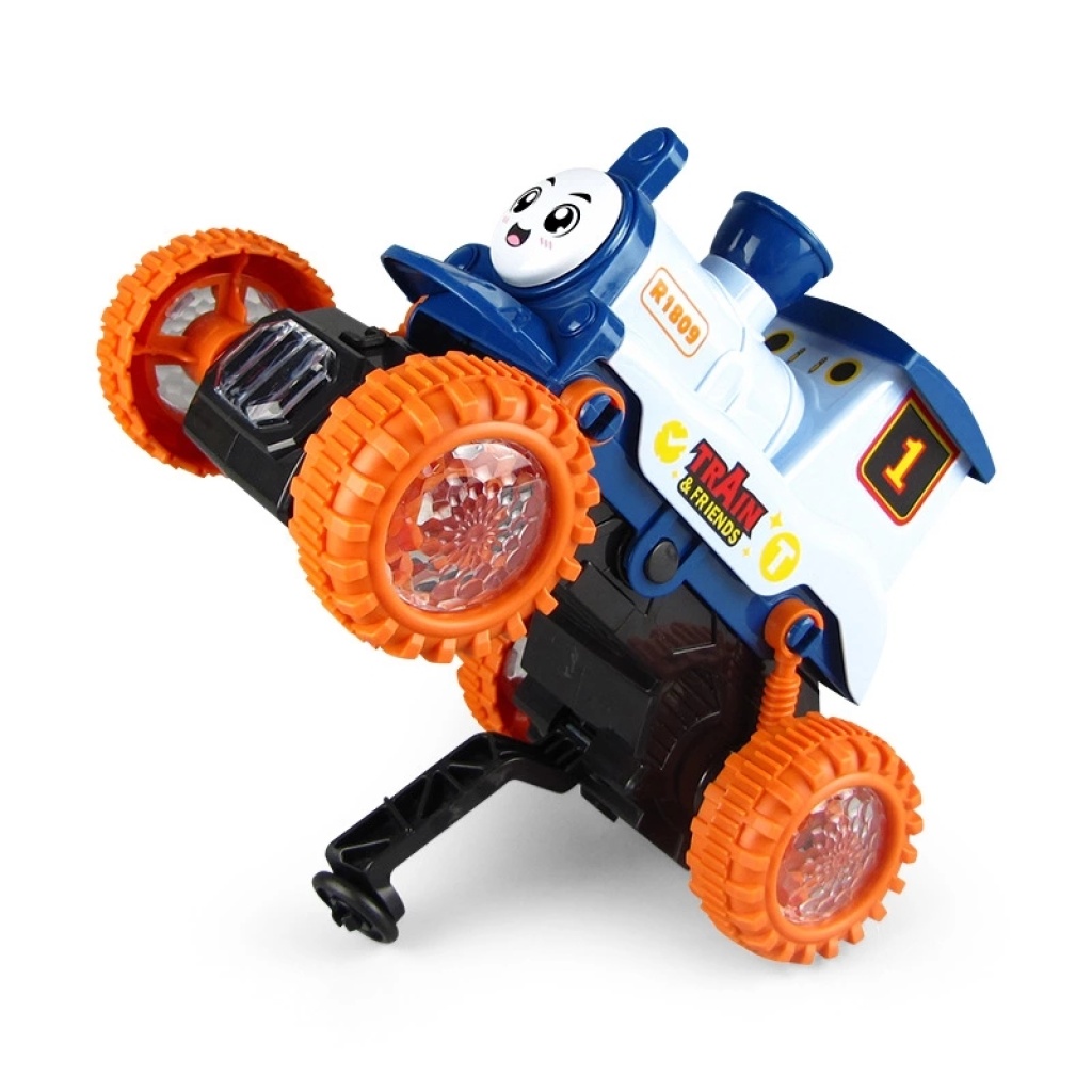 Electric Stunt Rotating Steam Train Model Toy Light Concert Smoke Spray Toy Car Wholesale Hot Sale Electric Stunt Rotating Steam Train Model Toy Light Concert Smoke Spray Toy Car Wholesale Hot Sale