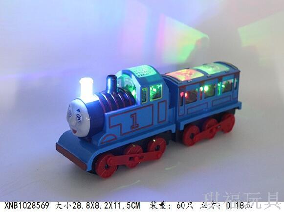 Locomotive electric train toy universal light music children's toy