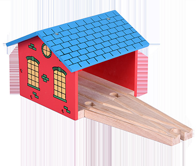 Wooden Thomas Track Train Toy Accessories Building Blocks Changeable Scene Wooden Rail Car Compatible with Brio