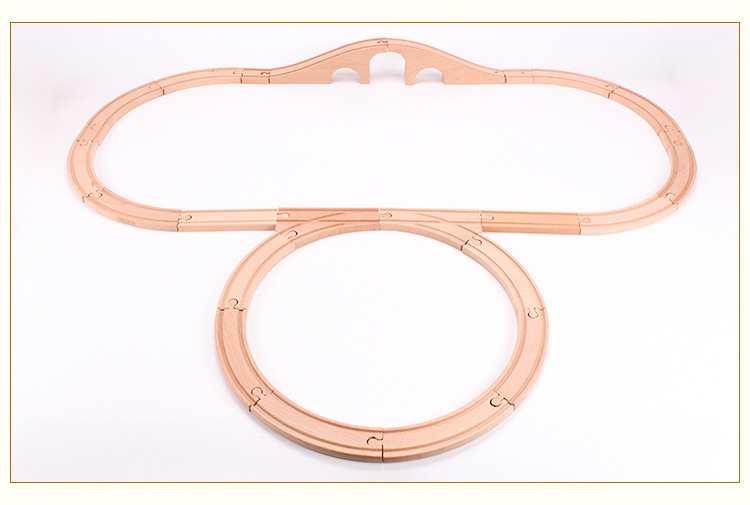 Wooden Thomas Track Train Toy Accessories Building Blocks Changeable Scene Wooden Rail Car Compatible with Brio