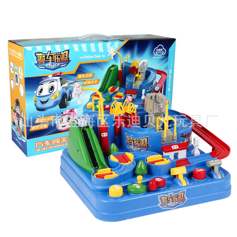 Douyin Toy Car Entrance Adventure Rail Car Children&#039;s Puzzle Girl&#039;s and Boy&#039;s Small Train New Year Gift 3 Years Old 6 Years Old