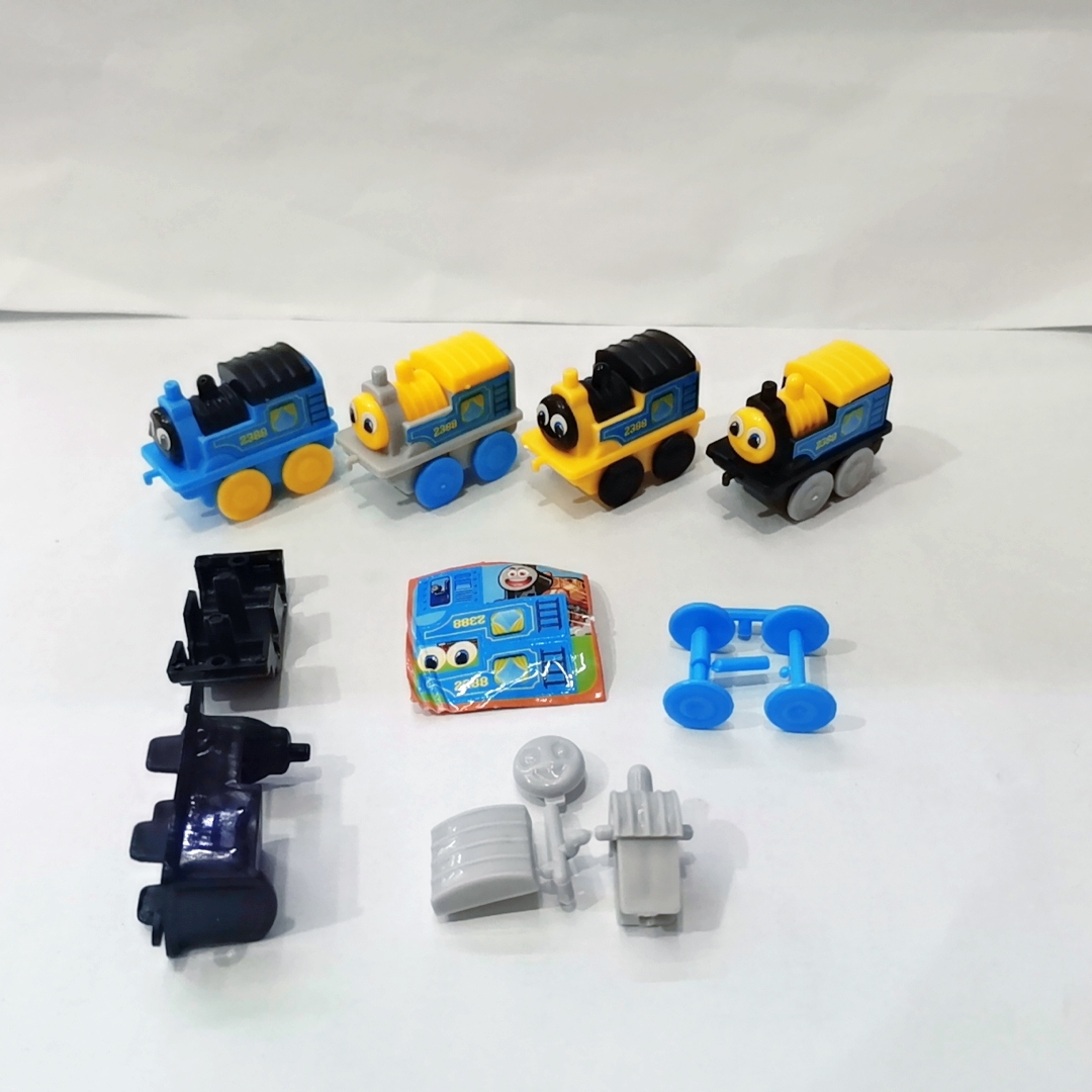 Children&#039;s New Four-Color Assembled Small Train Boy&#039;s Small Toy Capsule Toy Small Gift Food Capsule Toy Kinder Joy