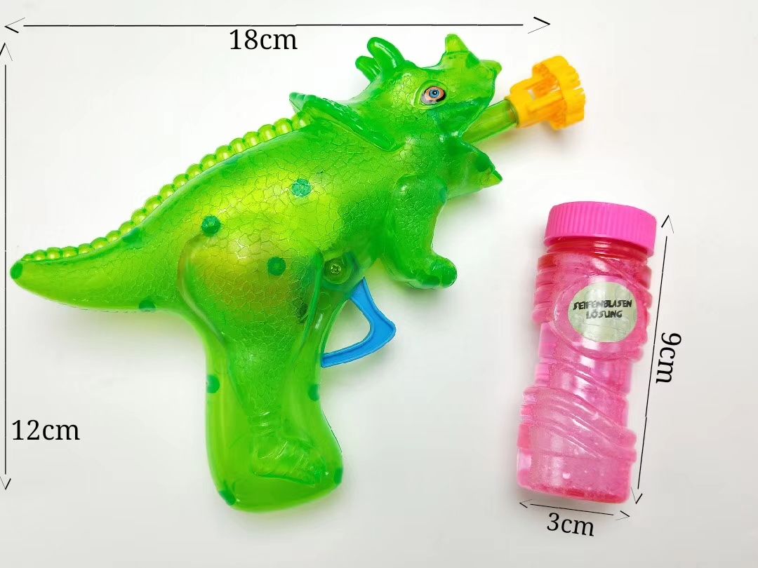 The dinosaur bubble gun is selling like hot cakes