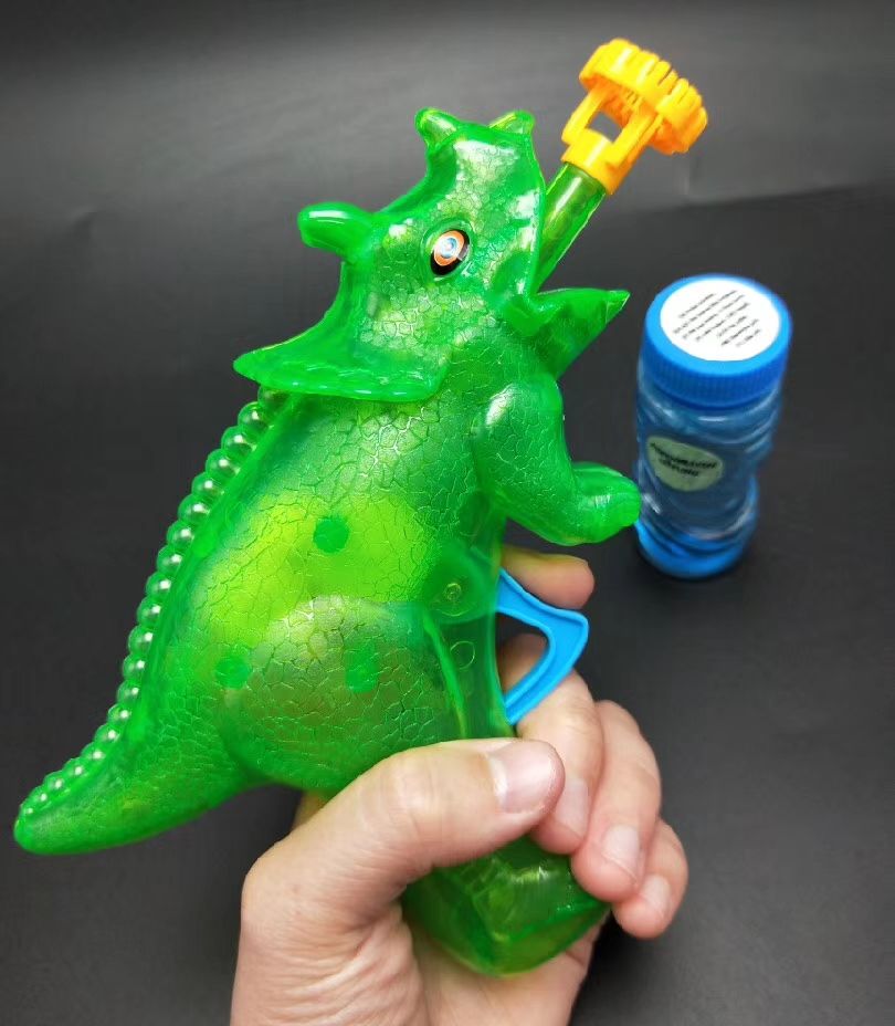 The dinosaur bubble gun is selling like hot cakes The dinosaur bubble gun is selling like hot cakes
