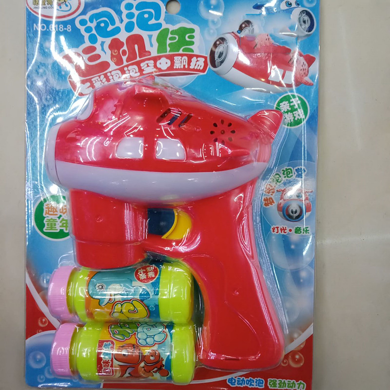 Bubble Gun Series Electric Bubble Gun Super Man Aircraft Model