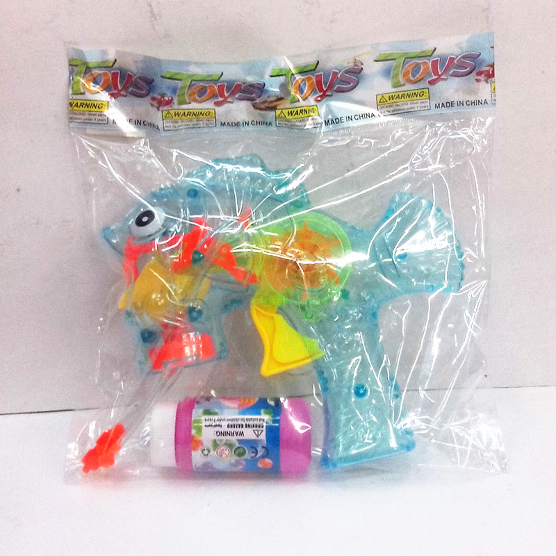 OPP bags of plastic educational toys children&#039;s toys transparent clownfish inertia bubble gun
