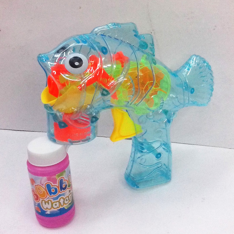 OPP bags of plastic educational toys children&#039;s toys transparent clownfish inertia bubble gun