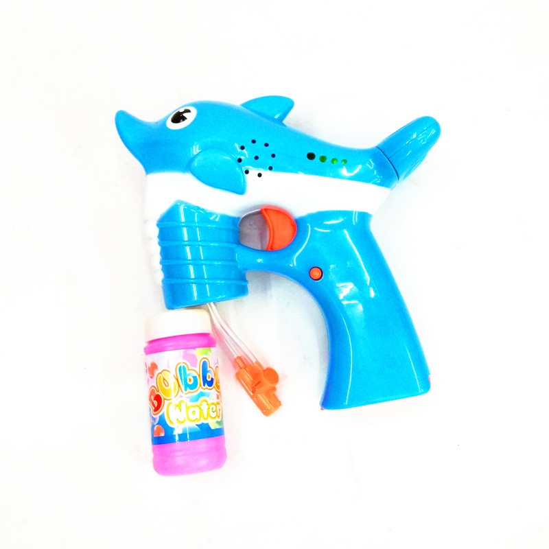 Children summer toys pocket children&#039;s puzzle plastic electric dolphin bubble gun with music toys