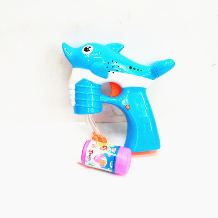 Children summer toys pocket children's puzzle plastic electric dolphin bubble gun with music toys Children summer toys pocket children's puzzle plastic electric dolphin bubble gun with music toys