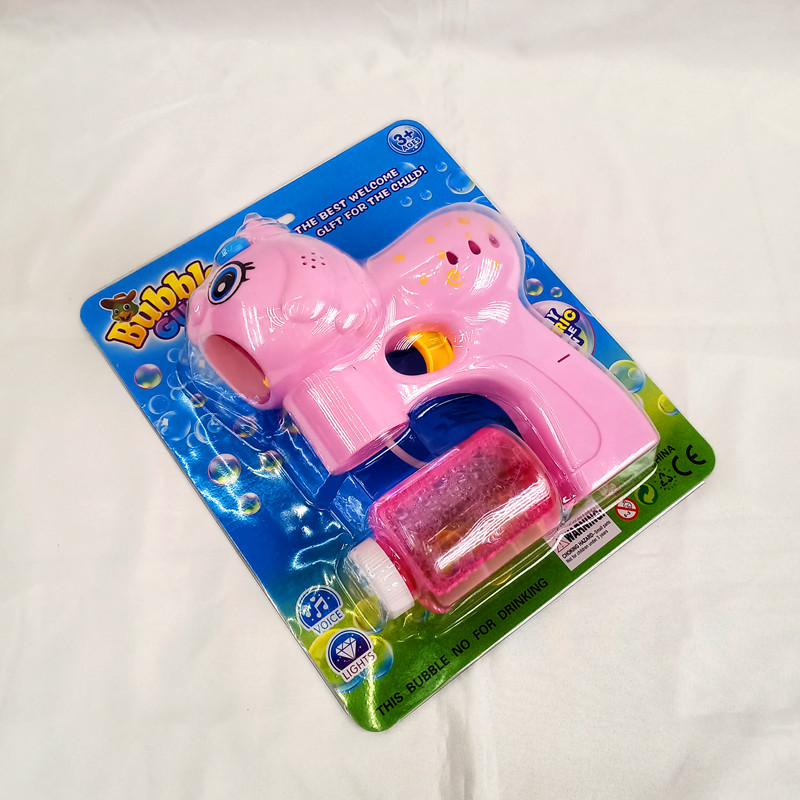 Children's educational toys suction card with electric bubble gun toys Children's educational toys suction card with electric bubble gun toys