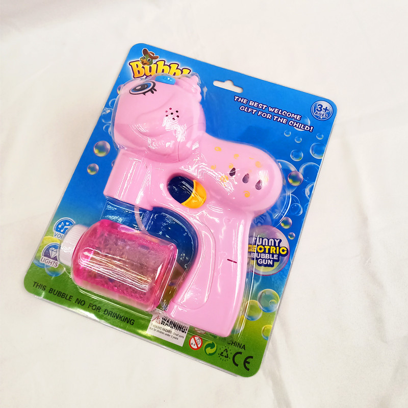 Children's educational toys suction card with electric bubble gun toys Children's educational toys suction card with electric bubble gun toys