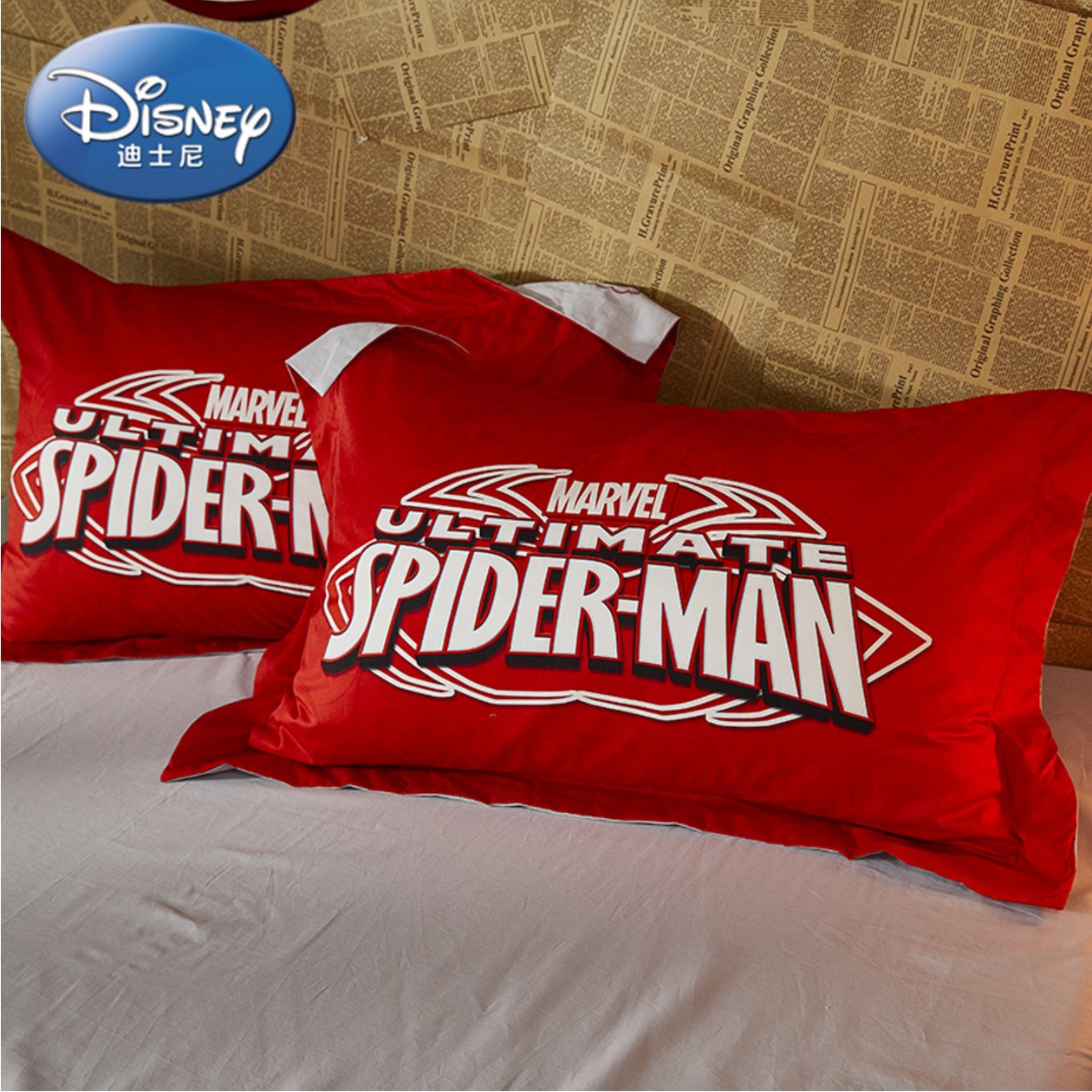 Cartoon Children's Bedding Pure Cotton Spider-Man Student Dormitory Four-Piece Quilt Cover 1.5 Cartoon Children's Bedding Pure Cotton Spider-Man Student Dormitory Four-Piece Quilt Cover 1.5