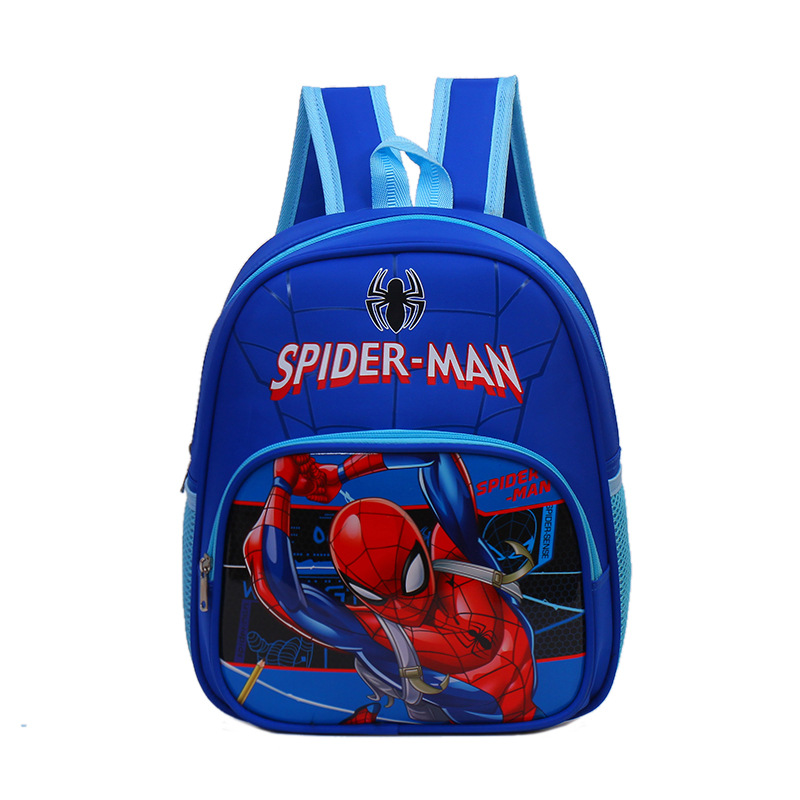 New Ice Princess Spider-Man Korean Kindergarten Boys and Girls 3-6 Years Old First Grade Burden-Free Spine-Protective Backpack