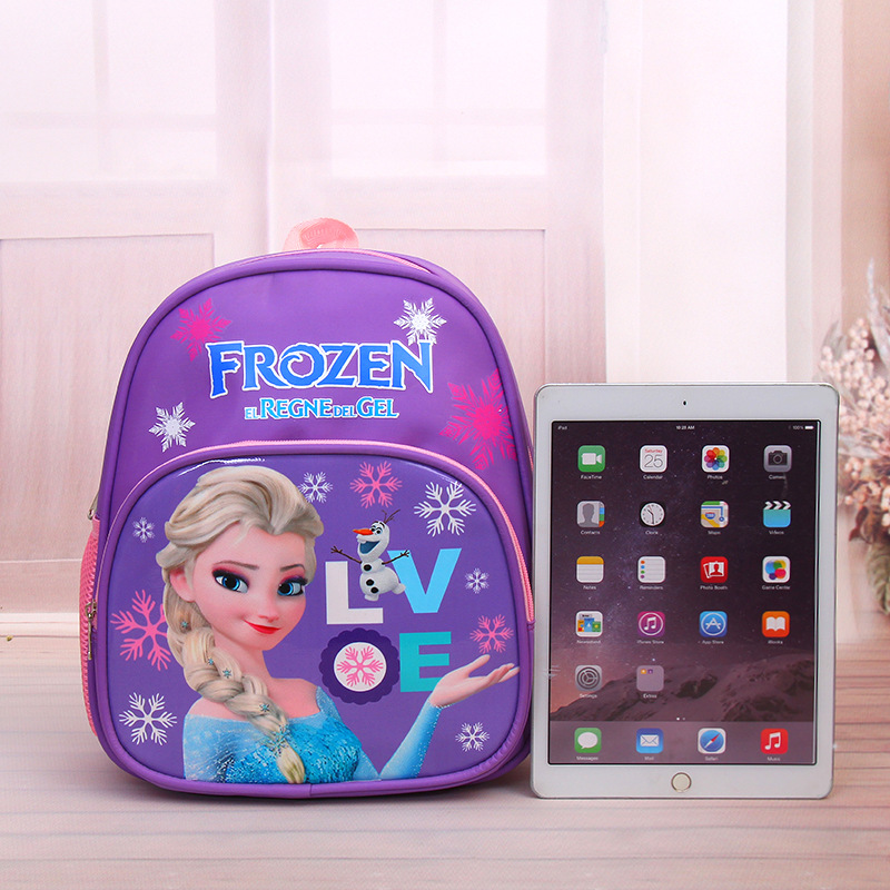 New Ice Princess Spider-Man Korean Kindergarten Boys and Girls 3-6 Years Old First Grade Burden-Free Spine-Protective Backpack