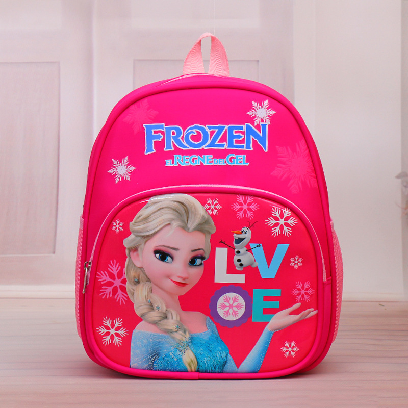 New Ice Princess Spider-Man Korean Kindergarten Boys and Girls 3-6 Years Old First Grade Burden-Free Spine-Protective Backpack