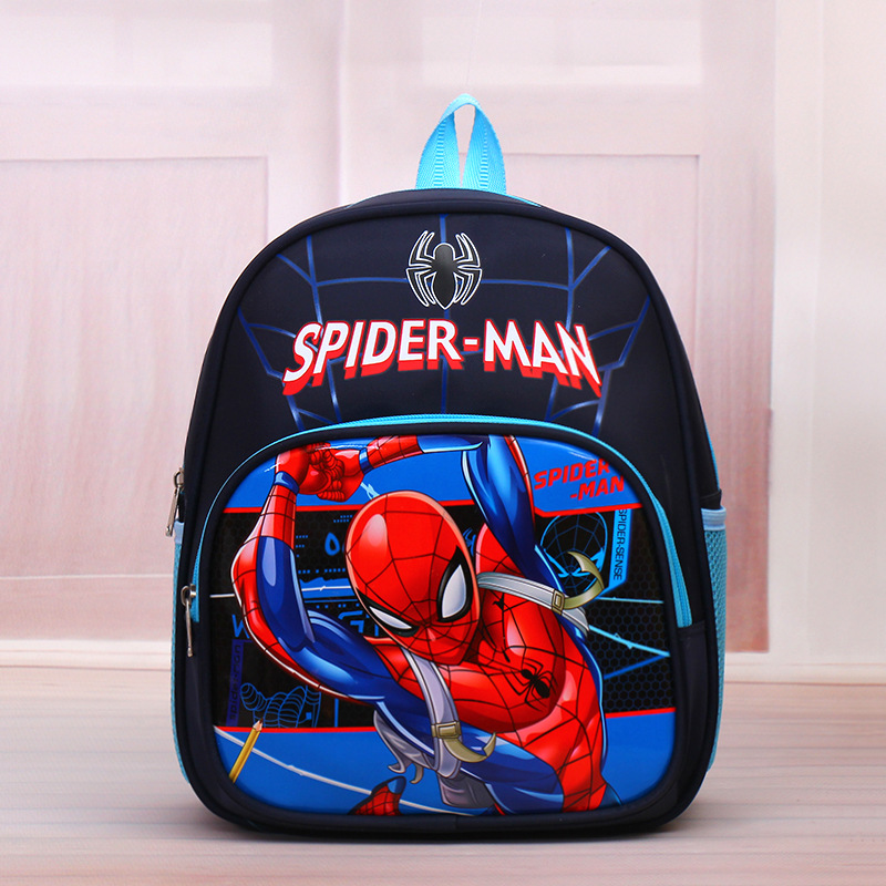 New Ice Princess Spider-Man Korean Kindergarten Boys and Girls 3-6 Years Old First Grade Burden-Free Spine-Protective Backpack