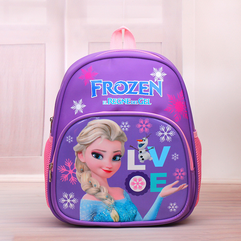 New Ice Princess Spider-Man Korean Kindergarten Boys and Girls 3-6 Years Old First Grade Burden-Free Spine-Protective Backpack
