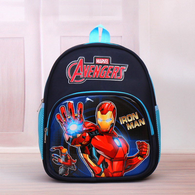 New Ice Princess Spider-Man Korean Kindergarten Boys and Girls 3-6 Years Old First Grade Burden-Free Spine-Protective Backpack