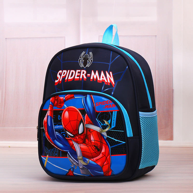 New Ice Princess Spider-Man Korean Kindergarten Boys and Girls 3-6 Years Old First Grade Burden-Free Spine-Protective Backpack