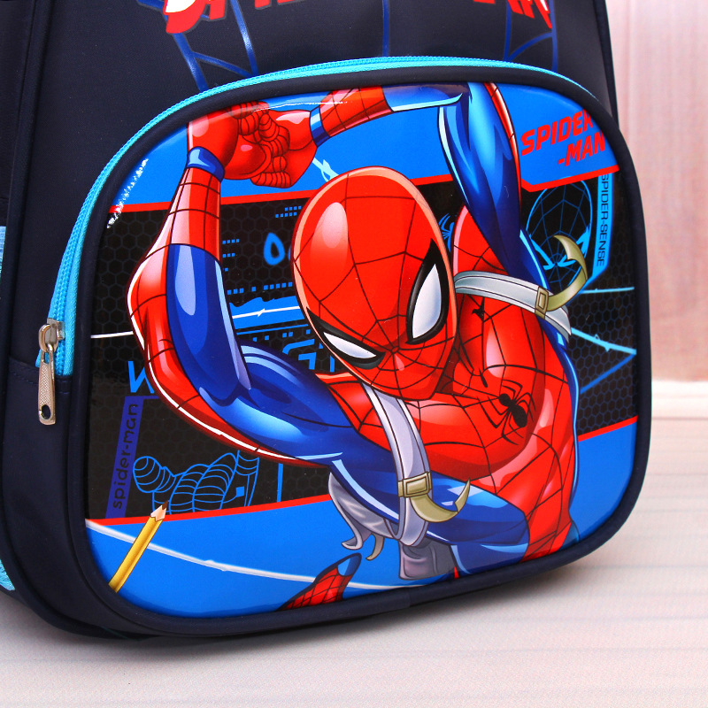 New Ice Princess Spider-Man Korean Kindergarten Boys and Girls 3-6 Years Old First Grade Burden-Free Spine-Protective Backpack