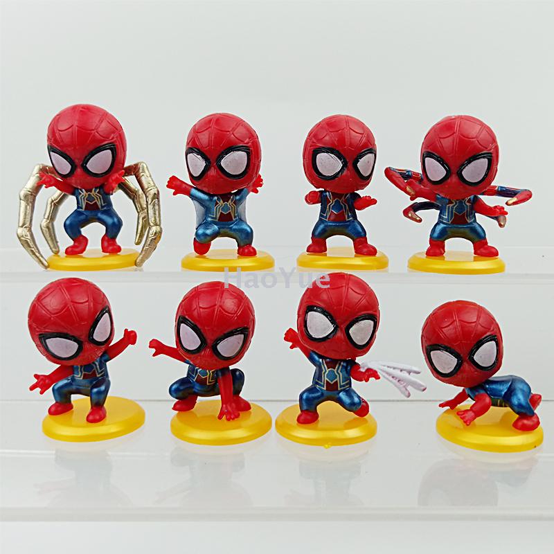 8 Spider-Man Handmade Toy Cake Ornaments