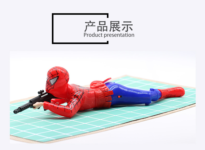 Tiktok Same Style Crawler Spider-Man Large Crawler Electric Toy Children's Luminous Sound Crawling Toy Funny Cat Artifact