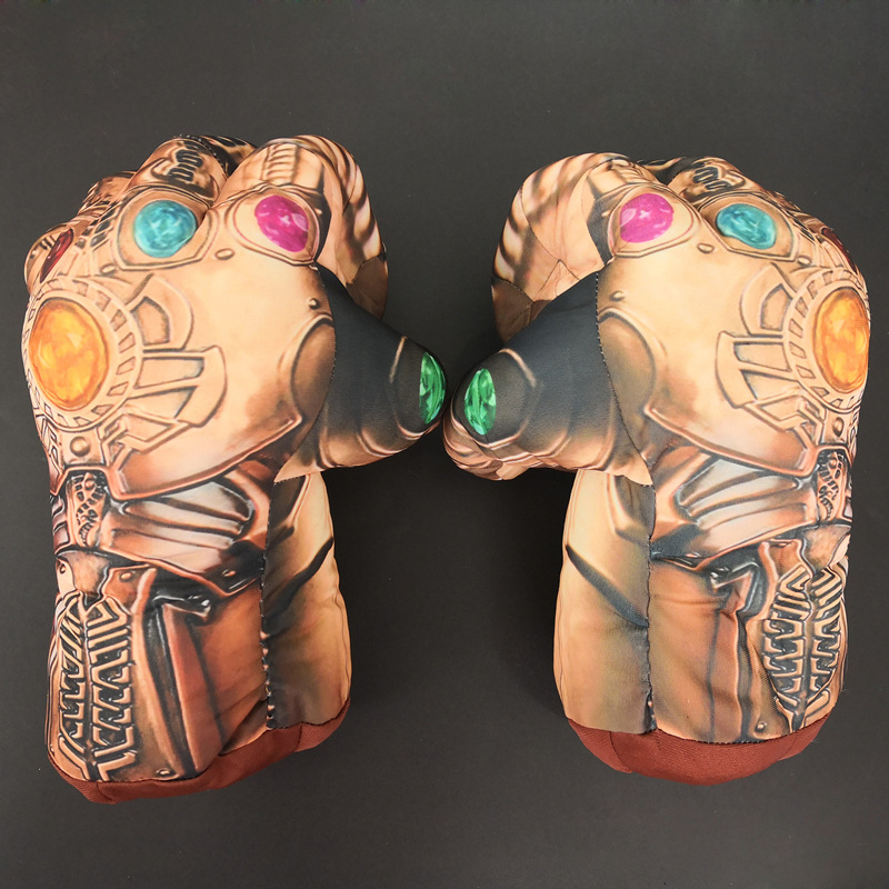 Avengers Cosplay Plush Toy Gloves Spider-Man Iron Man Boxing Gloves Props Children Gifts