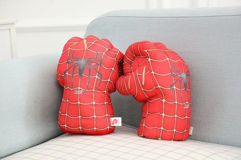Avengers Cosplay Plush Toy Gloves Spider-Man Iron Man Boxing Gloves Props Children Gifts
