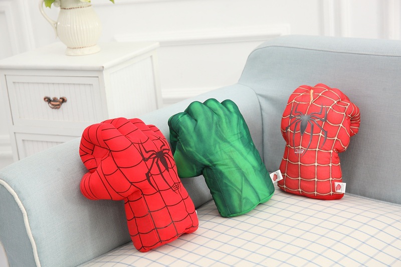 Avengers Cosplay Plush Toy Gloves Spider-Man Iron Man Boxing Gloves Props Children Gifts