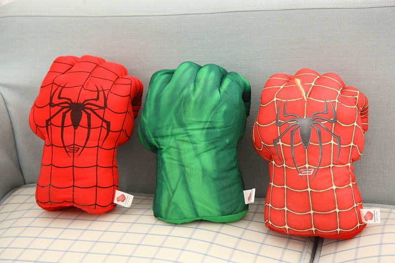 Avengers Cosplay Plush Toy Gloves Spider-Man Iron Man Boxing Gloves Props Children Gifts