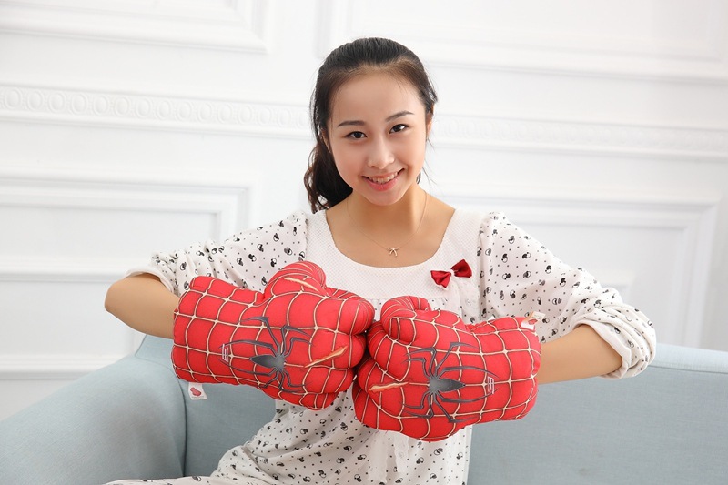Avengers Cosplay Plush Toy Gloves Spider-Man Iron Man Boxing Gloves Props Children Gifts