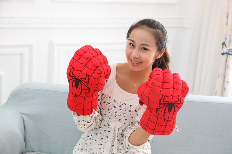 Avengers Cosplay Plush Toy Gloves Spider-Man Iron Man Boxing Gloves Props Children Gifts