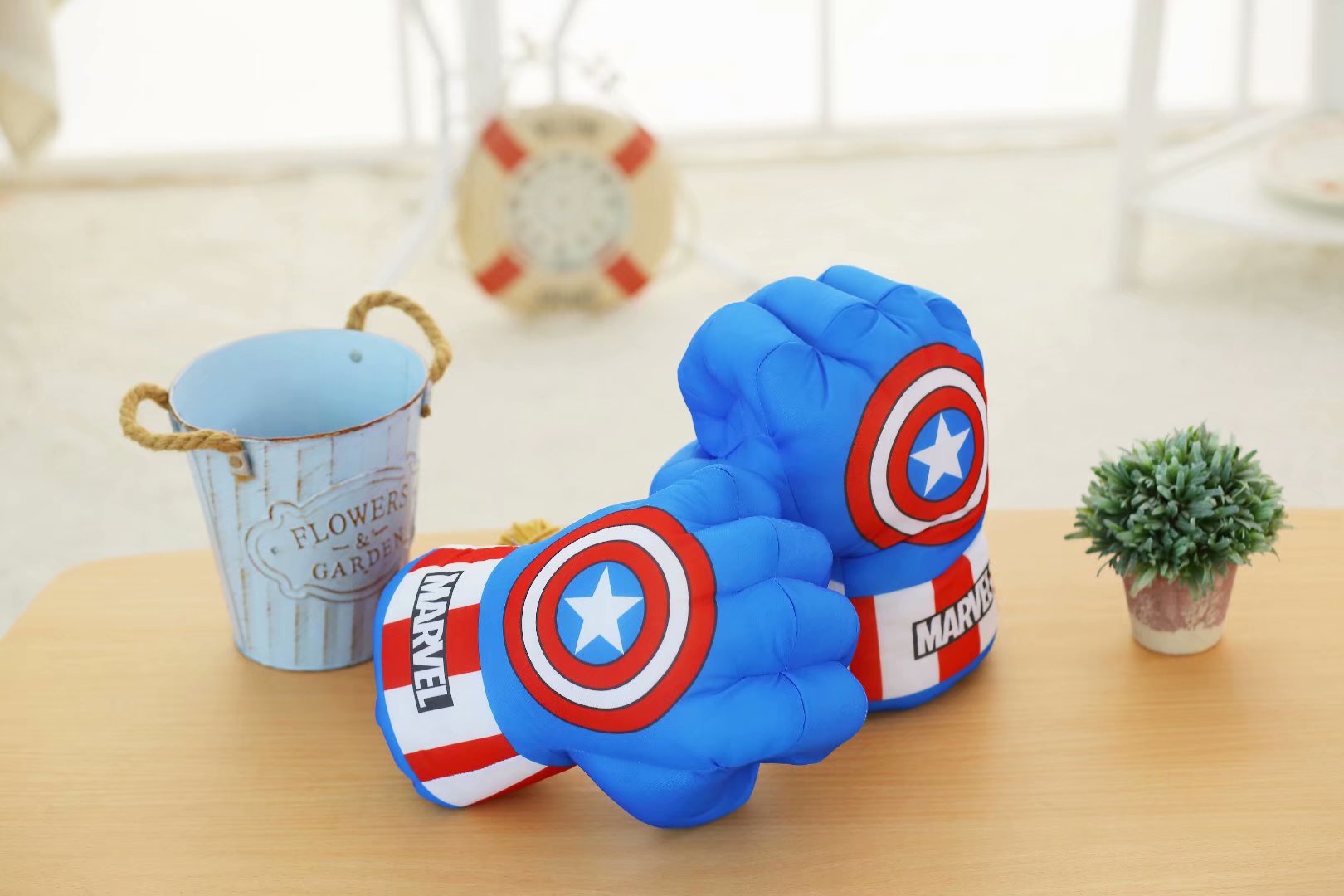 Avengers Cosplay Plush Toy Gloves Spider-Man Iron Man Boxing Gloves Props Children Gifts