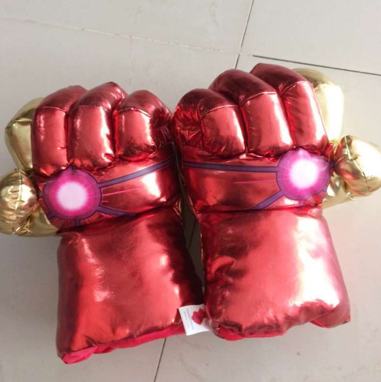 Avengers Cosplay Plush Toy Gloves Spider-Man Iron Man Boxing Gloves Props Children Gifts