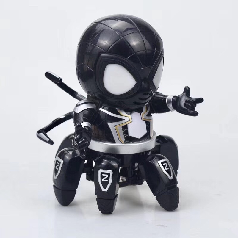 Tik Yin new Taiwan light music electric dance six claw spider-man robot toy avengers
