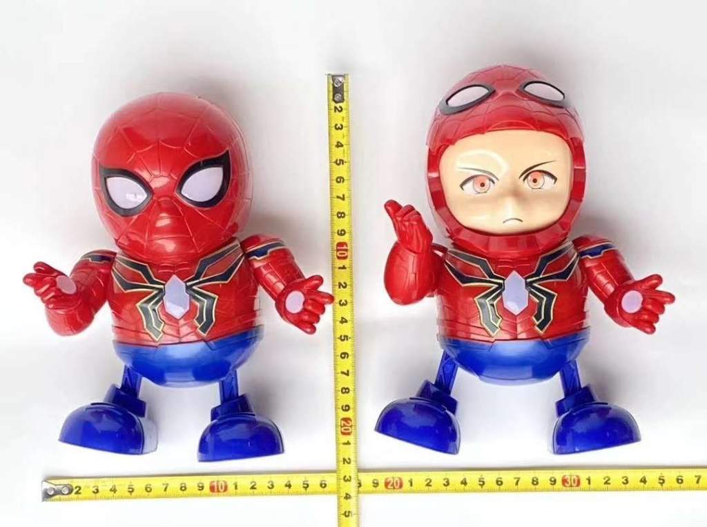 Web celebrity hot style Hot Spot Q version of Spider-Man Dancing Airport Man intelligent video Toy boy Loves toys