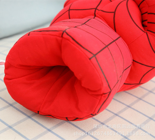 Plush Toy Boxing Gloves Children Adult the Hulk Boxing Gloves Spider-Man Doll Birthday Gift for Boy