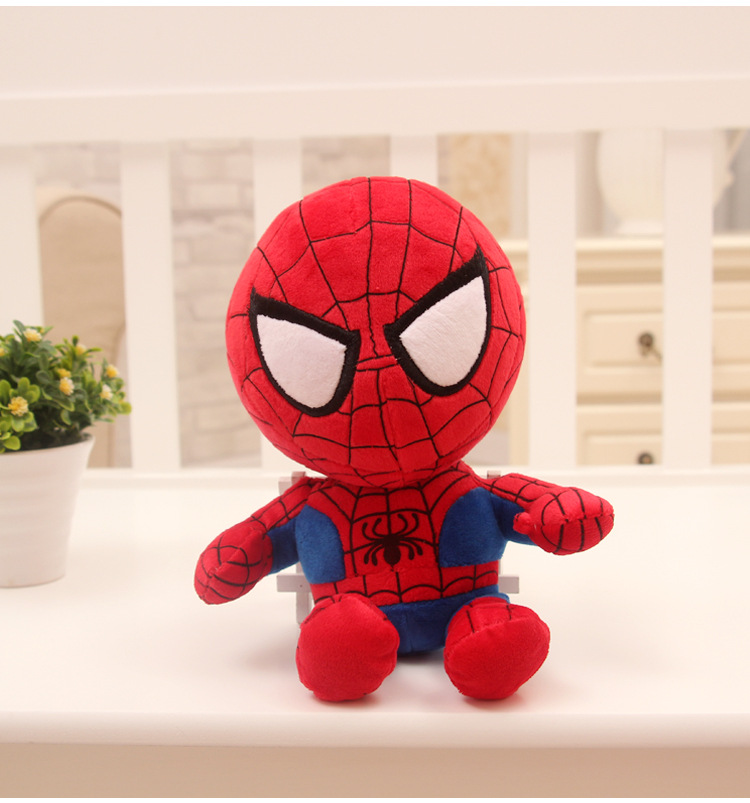 Factory Wholesale Simulation Avengers Doll Spider-Man Plush Toy Captain America Superman Ragdoll