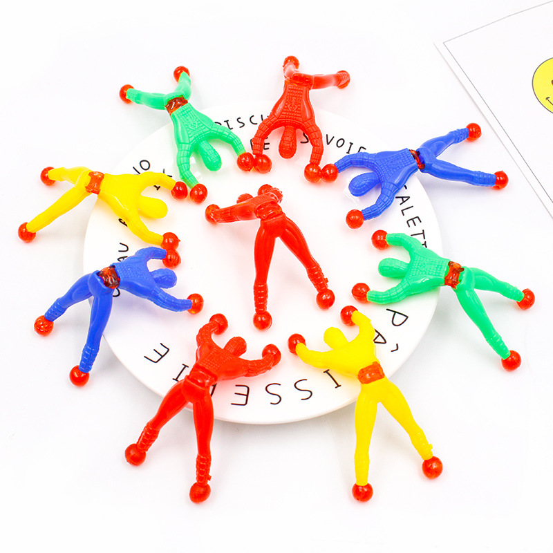 Wall Climbing Man Sticky Spider-Man Wall Climbing Superman Wall Climbing Man 2 Yuan Shop Traditional Toy Wall Climbing Spider Man