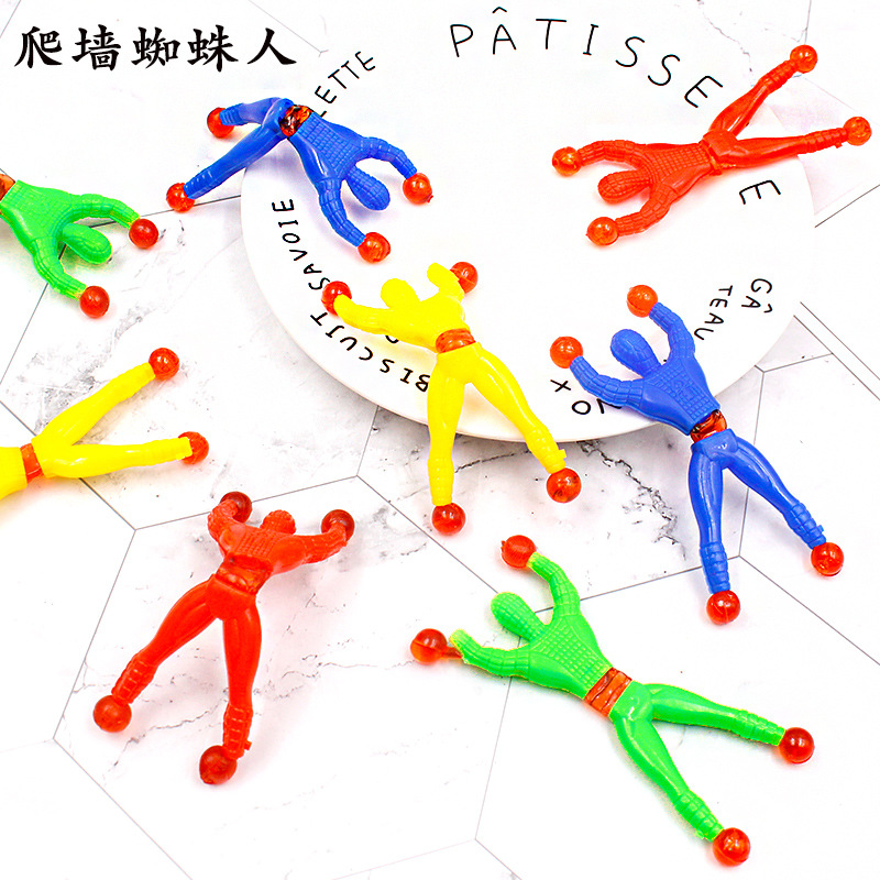 Wall Climbing Man Sticky Spider-Man Wall Climbing Superman Wall Climbing Man 2 Yuan Shop Traditional Toy Wall Climbing Spider Man